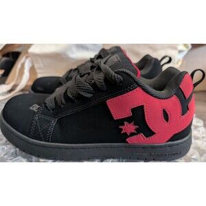 DC COURT GRAFFIK MEN'S BLACK/RED WORK SHOE Composite Toe Size 8W